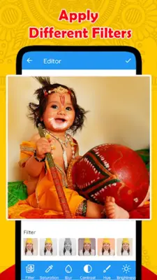 Janmashtami Video Maker android App screenshot 0